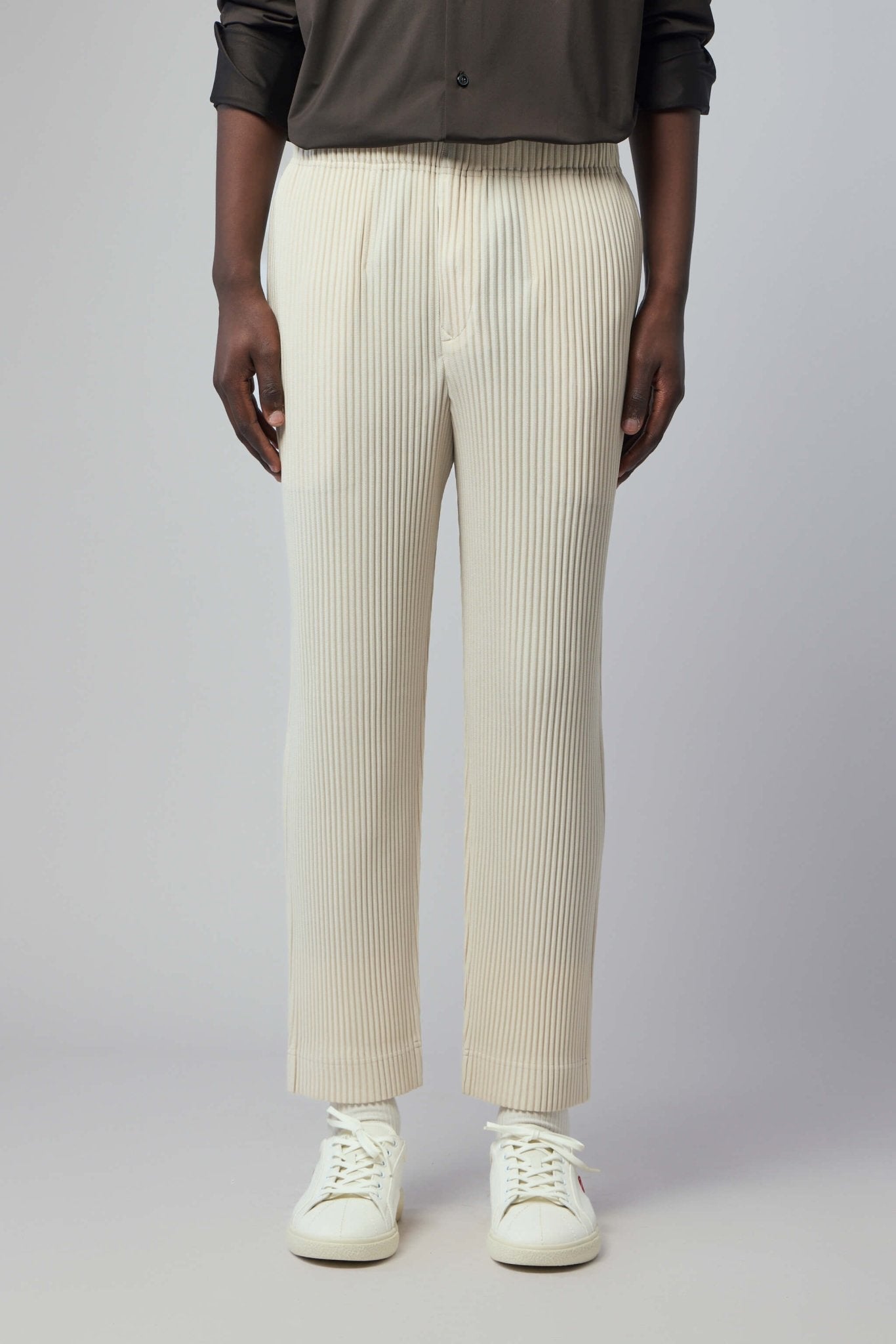 Wide-leg Ribbed Pants
