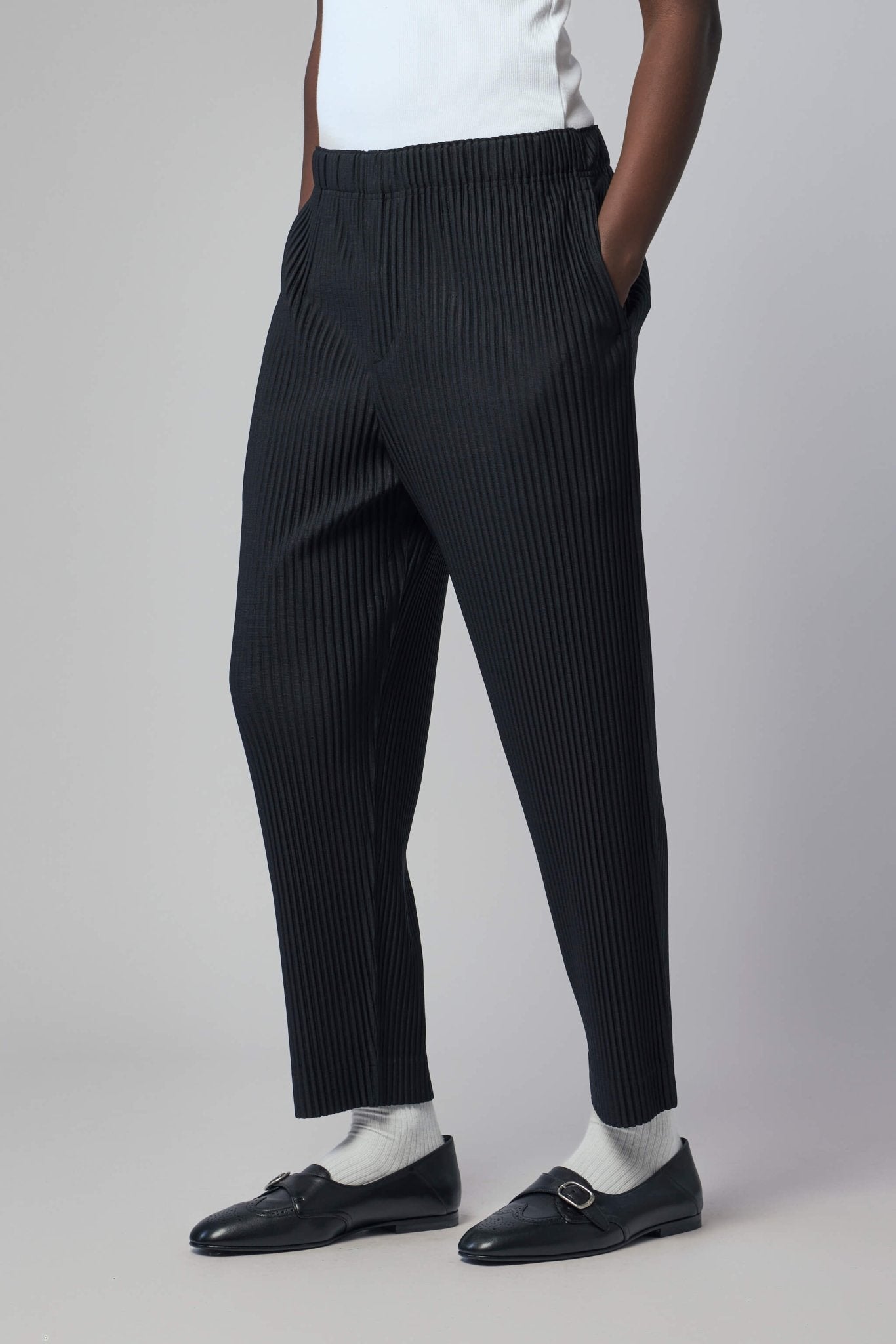 Wide-leg Ribbed Pants