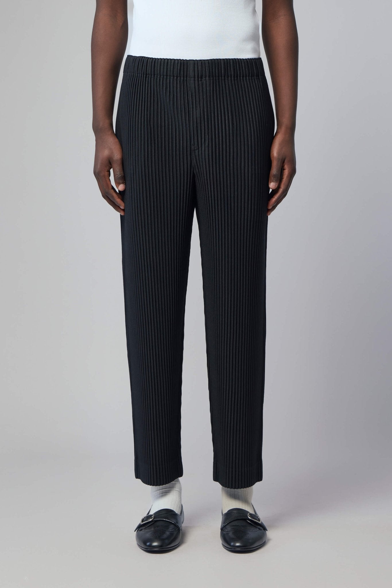 Wide-leg Ribbed Pants