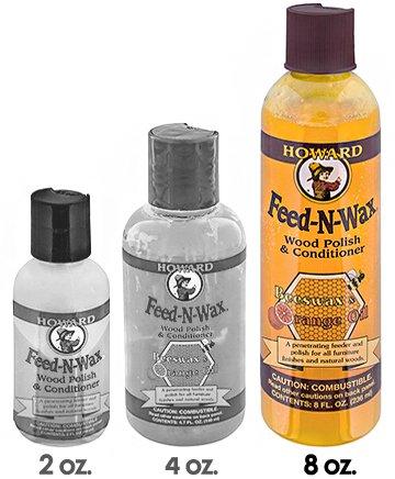 Howards Feed-N-Wax Wood Preserver 8 FL. OZ.