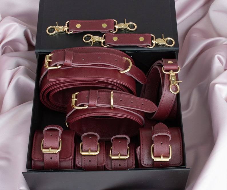 6 Piece Bondages Sets for Women Men, Bondages Restrains Furniture, Bondages Harness Cuffs