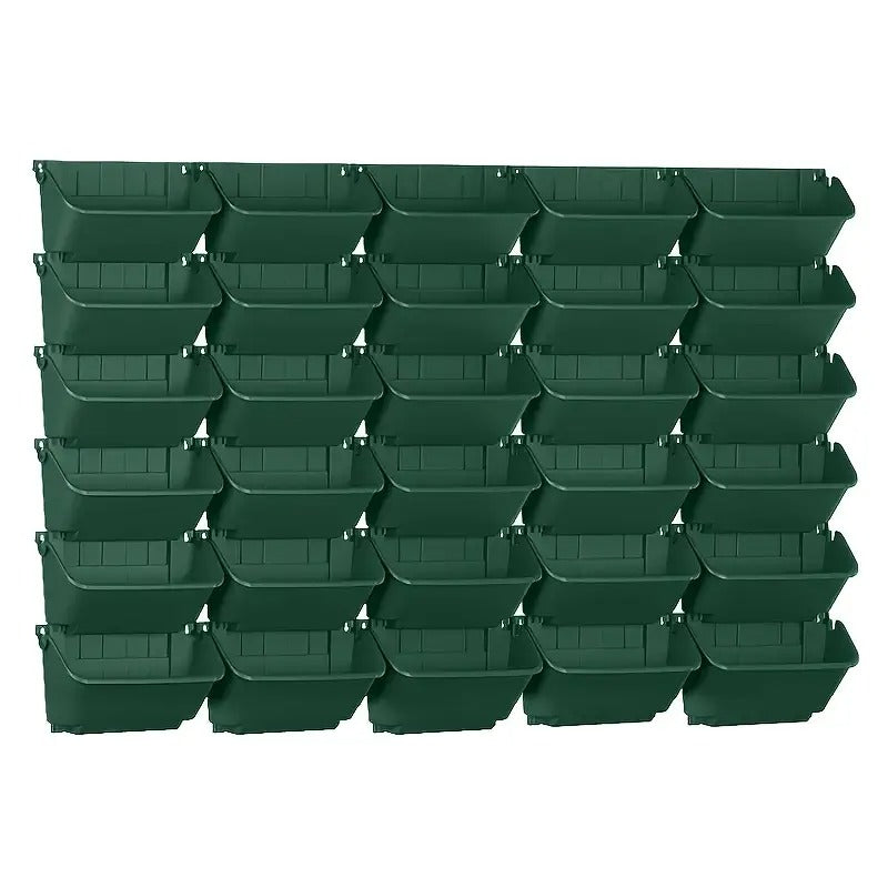 Wall-Mounted Vertical Stacking Planter Set (30pcs)