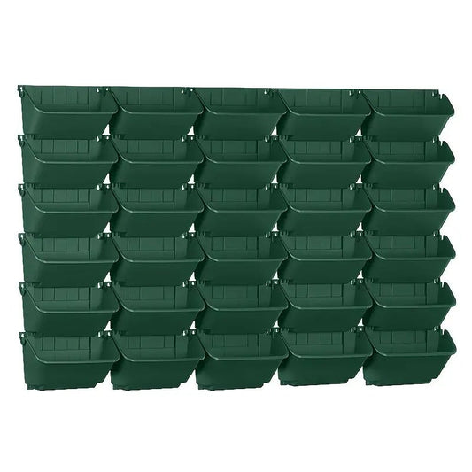 Wall-Mounted Vertical Stacking Planter Set (30pcs)