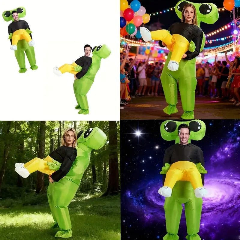 Self-Inflating Alien Abduction Costume with USB Power