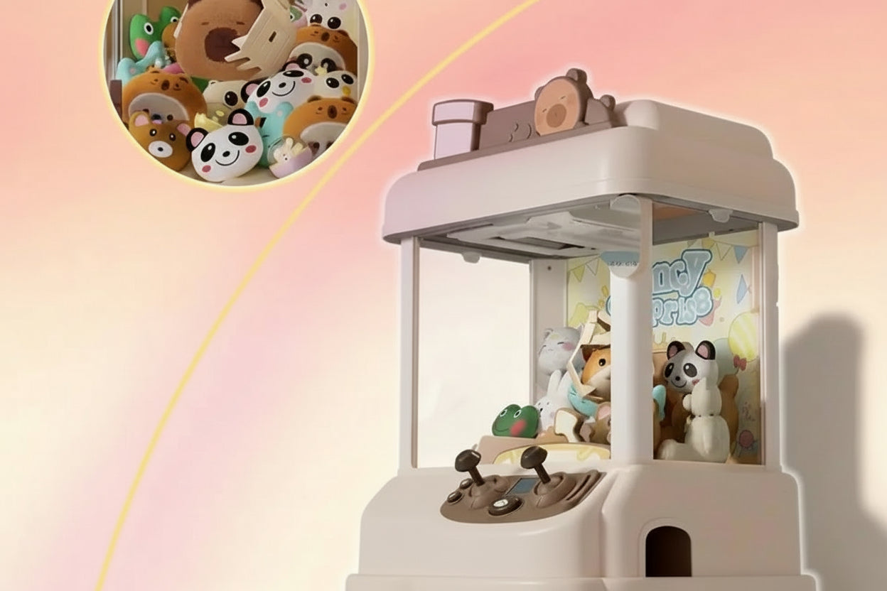 Toy Claw Machine with Plush Prizes