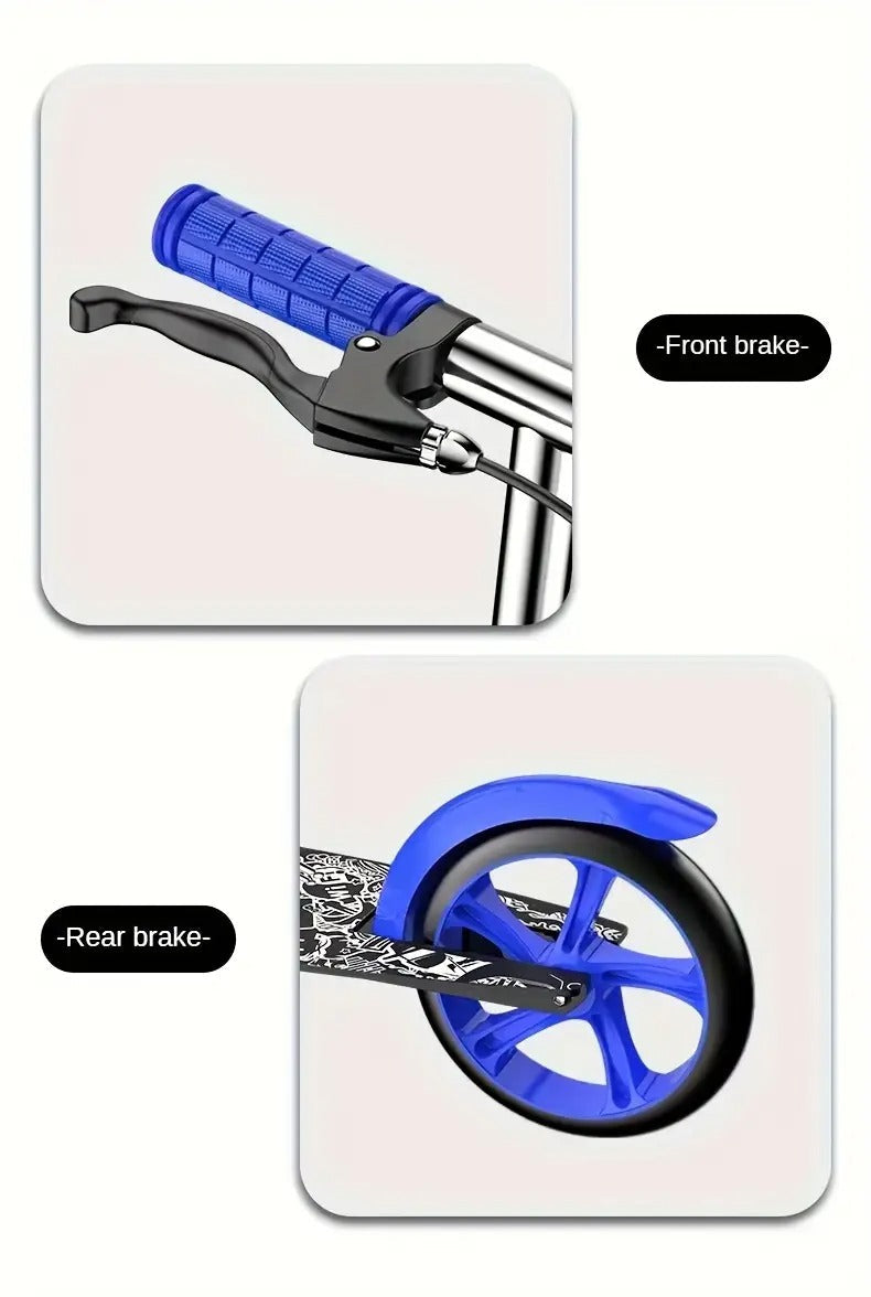 Adult Foldable Kick Scooter with Hand Brake