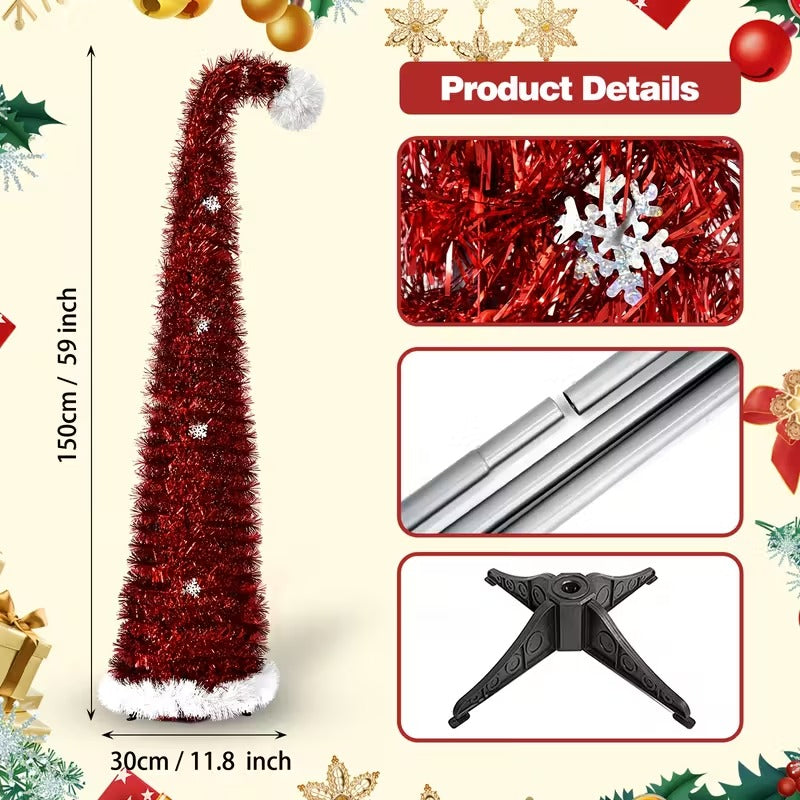 Santa Hat Pop-Up Christmas Tree