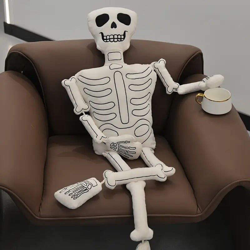 Plush Skull Skeleton Doll Halloween Decor