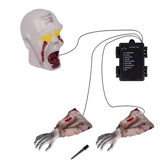Glowing Zombie Groundbreaker Halloween Decoration