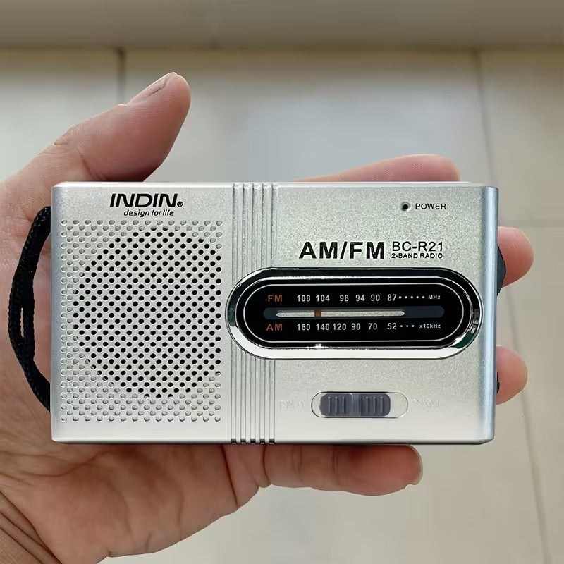 Portable AM/FM Mini Radio with Headphone Jack