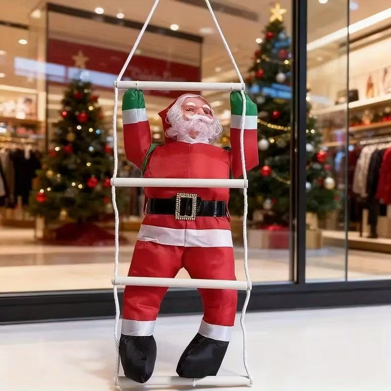 Life-Size Santa Claus Hanging Decoration Display
