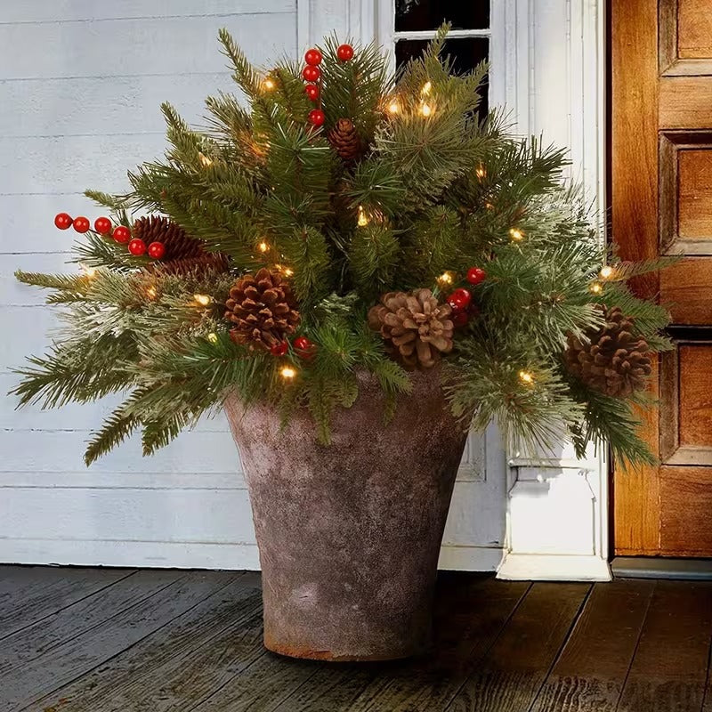 Pre-Lit Artificial Christmas Tree with LED Lights