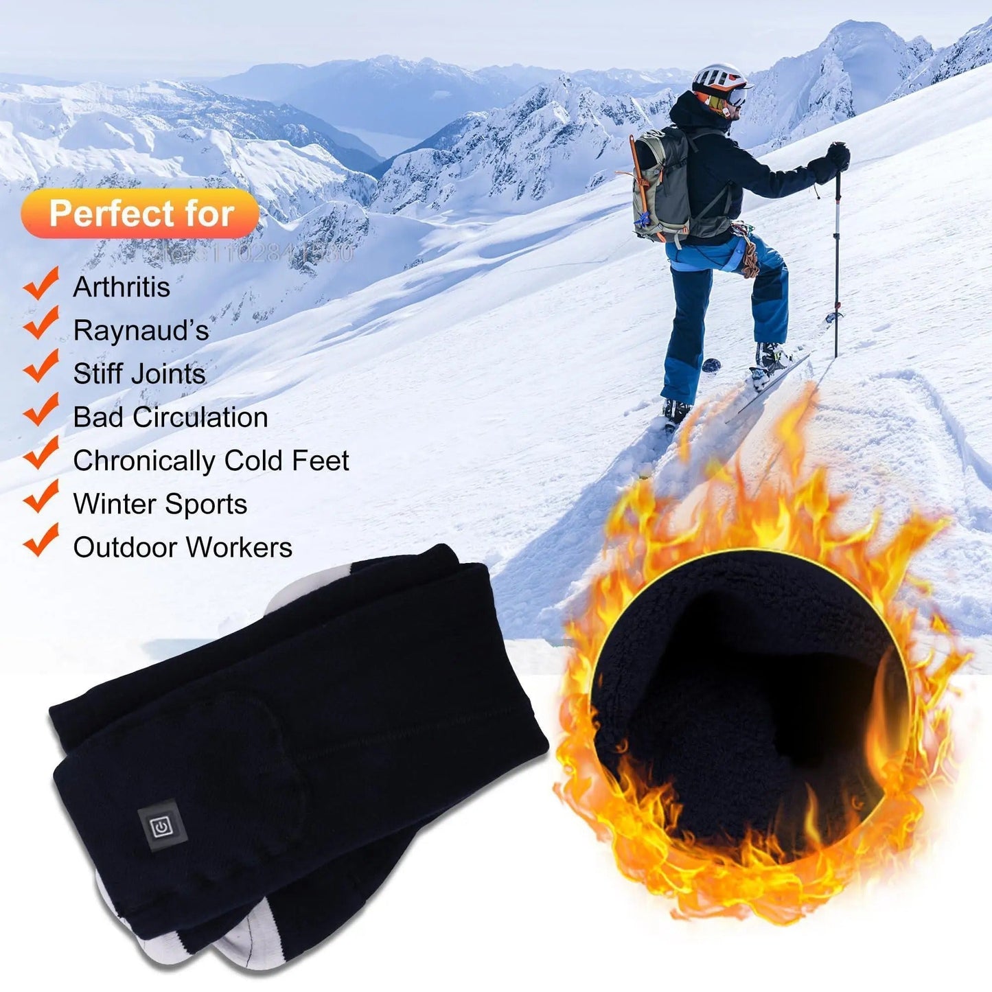 Heating Socks Rechargeable Battery Thermal Foot Warmer