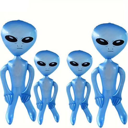 Inflatable Alien Party Figures (Set of 4)
