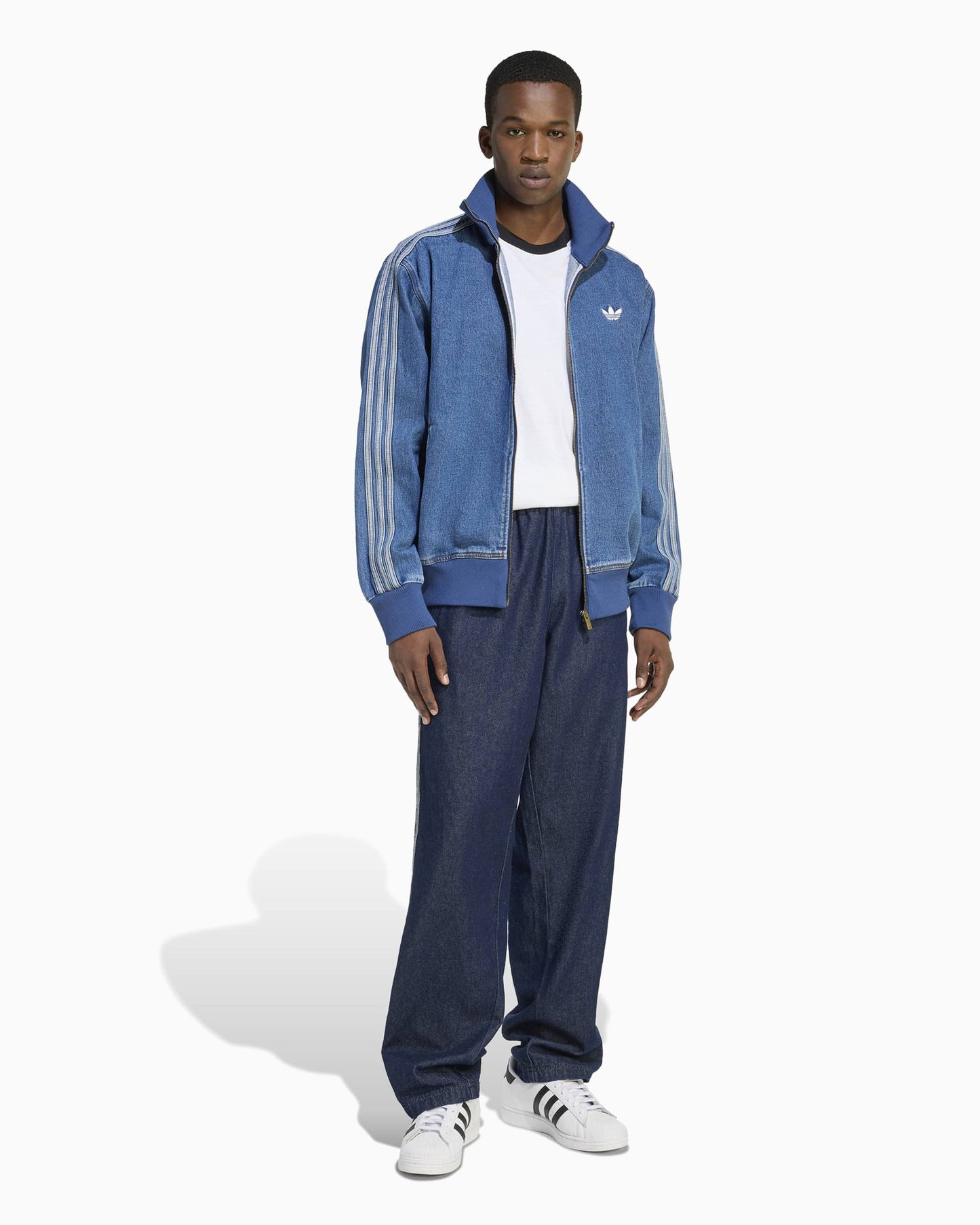 Chaqueta de chandal Relaxed adidas Originals Adicolor Denim Firebird para hombre