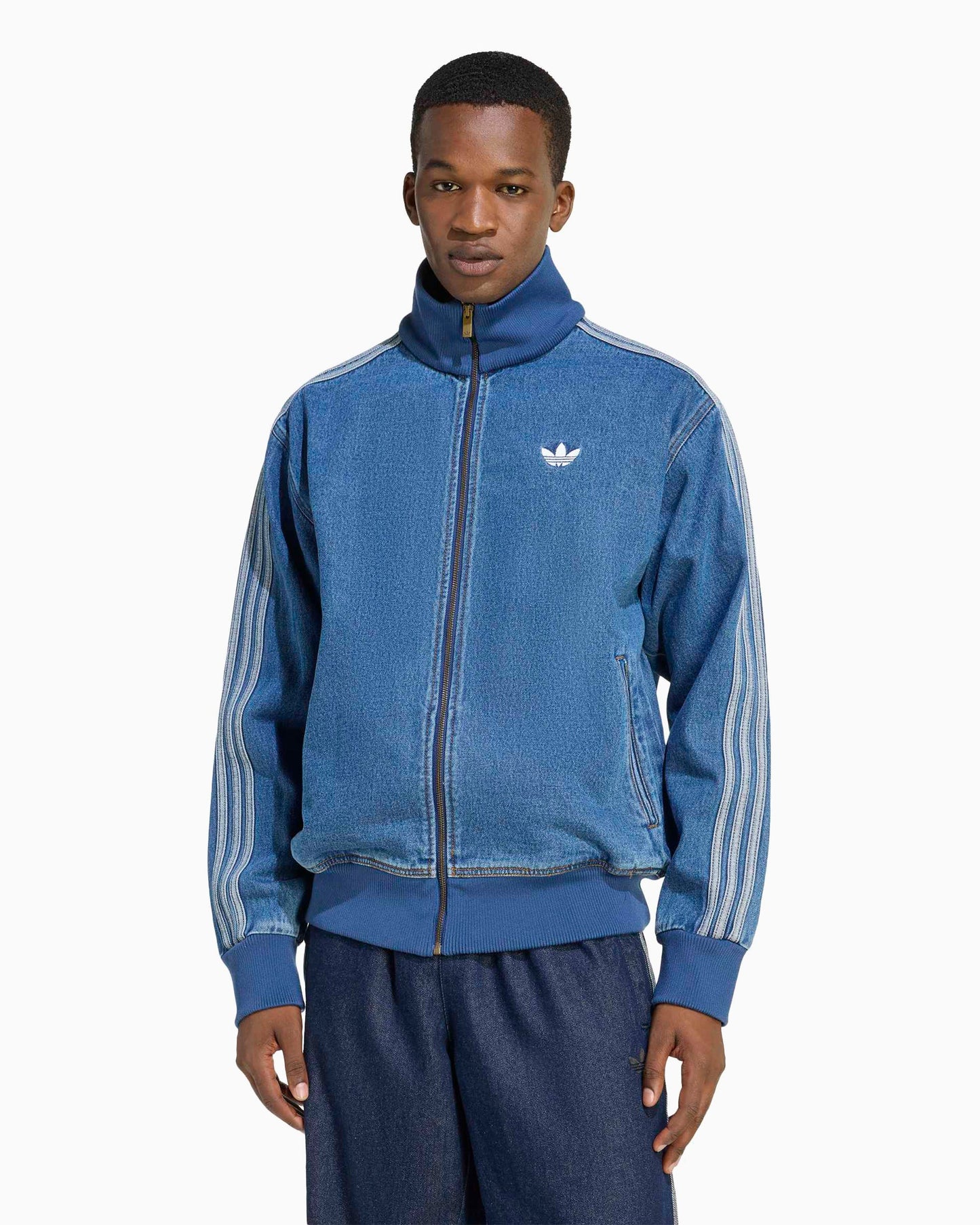 Chaqueta de chandal Relaxed adidas Originals Adicolor Denim Firebird para hombre