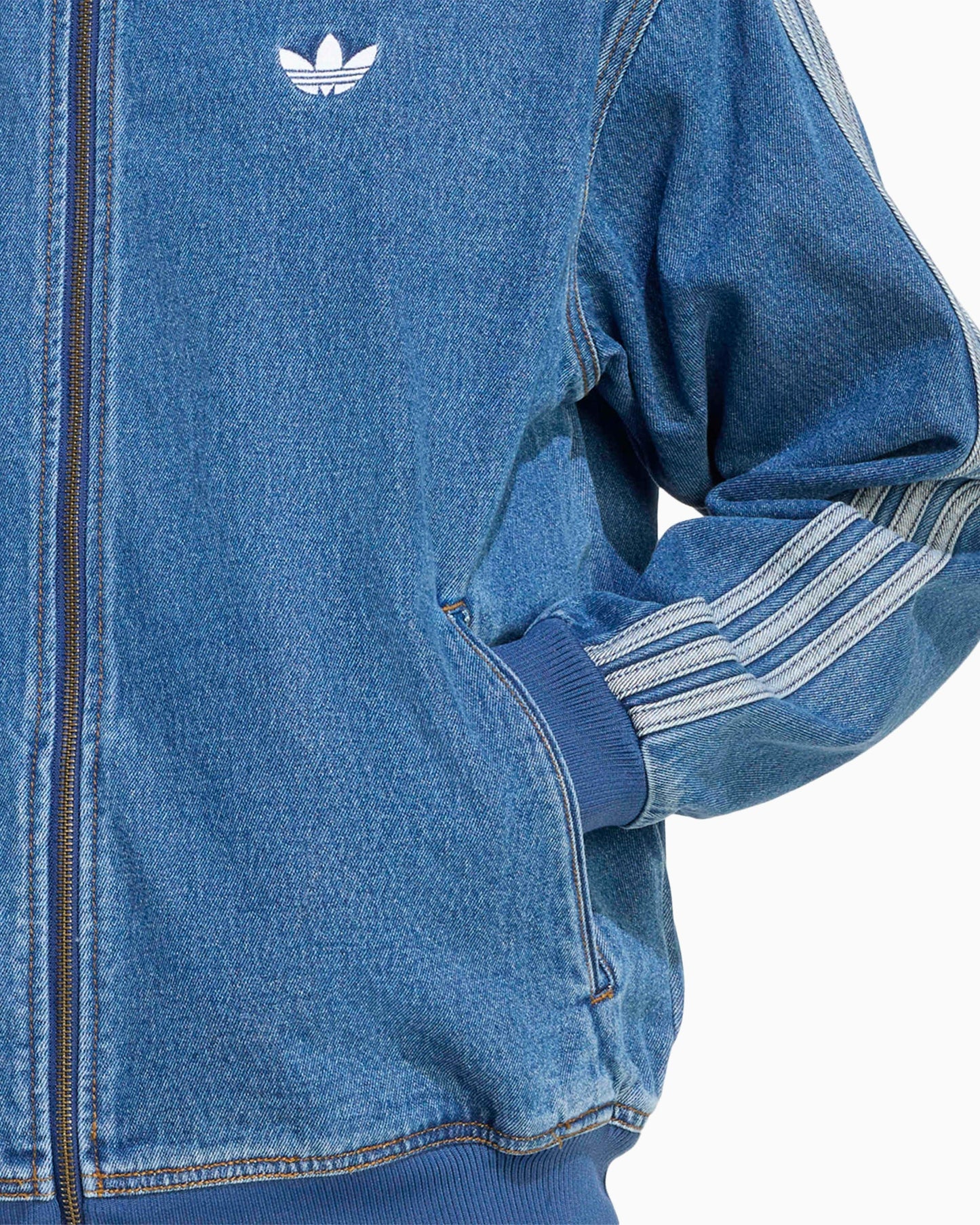 Chaqueta de chandal Relaxed adidas Originals Adicolor Denim Firebird para hombre