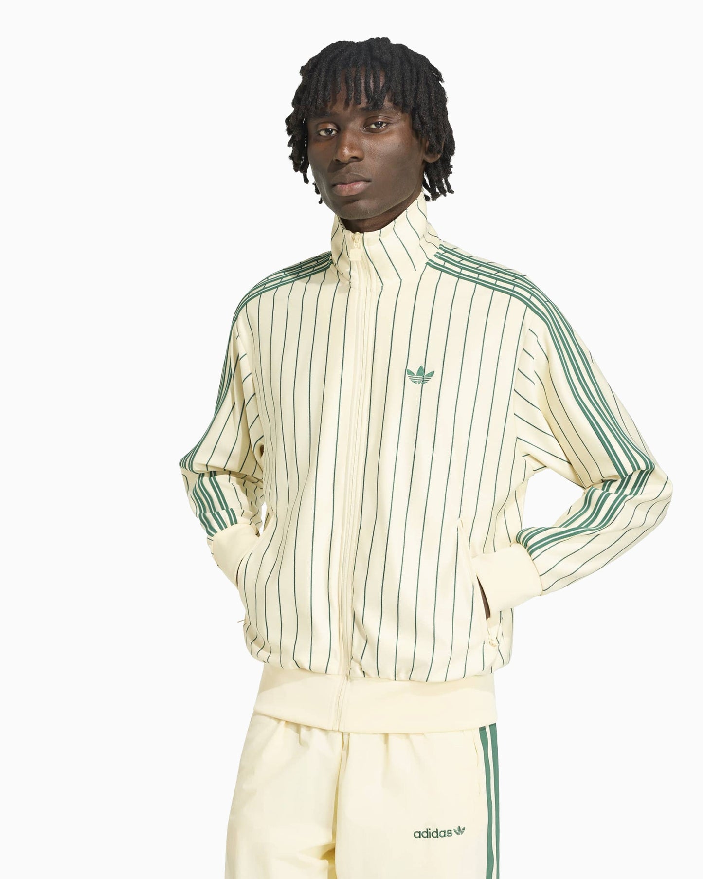 Chaqueta de chandal de rayas Relaxed adidas Originals Firebird Pinstripes para hombre