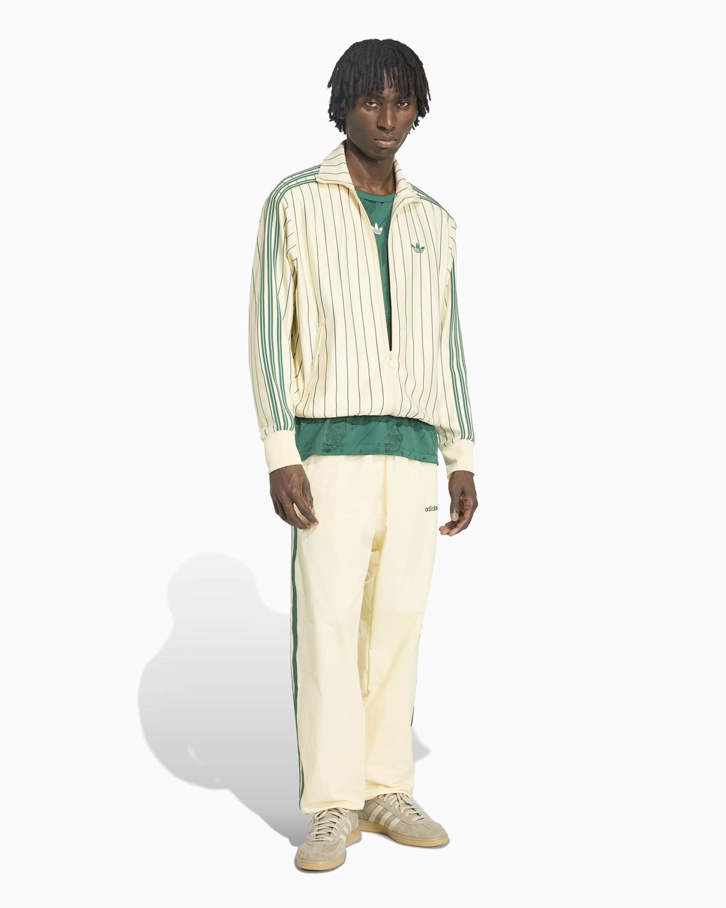 Chaqueta de chandal de rayas Relaxed adidas Originals Firebird Pinstripes para hombre