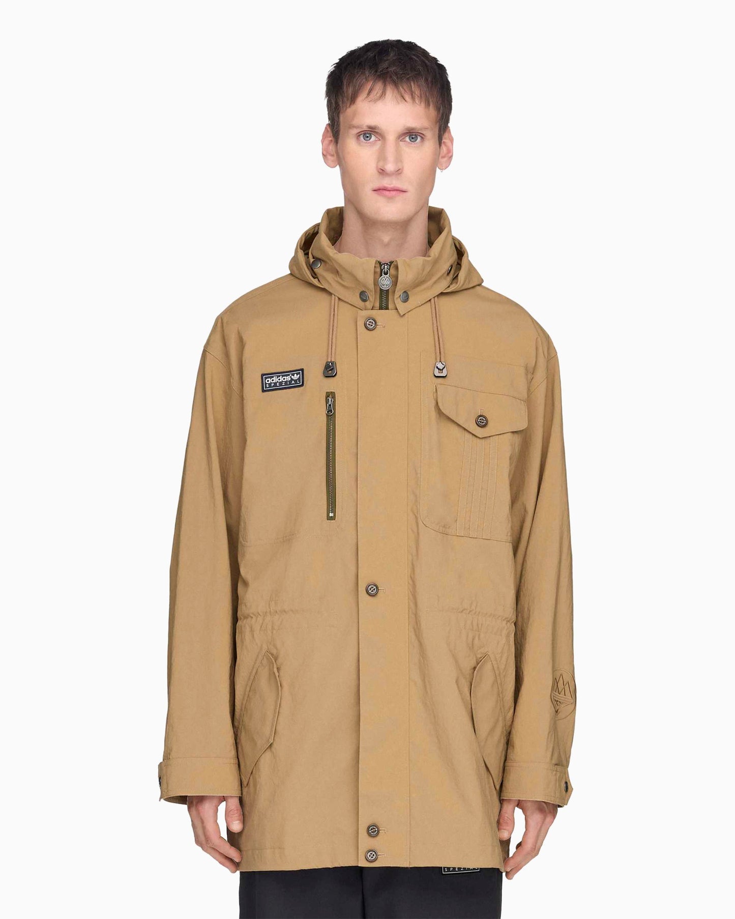 Chaqueta ligera con logo adidas Originals SPZL Parka Longridge para hombre