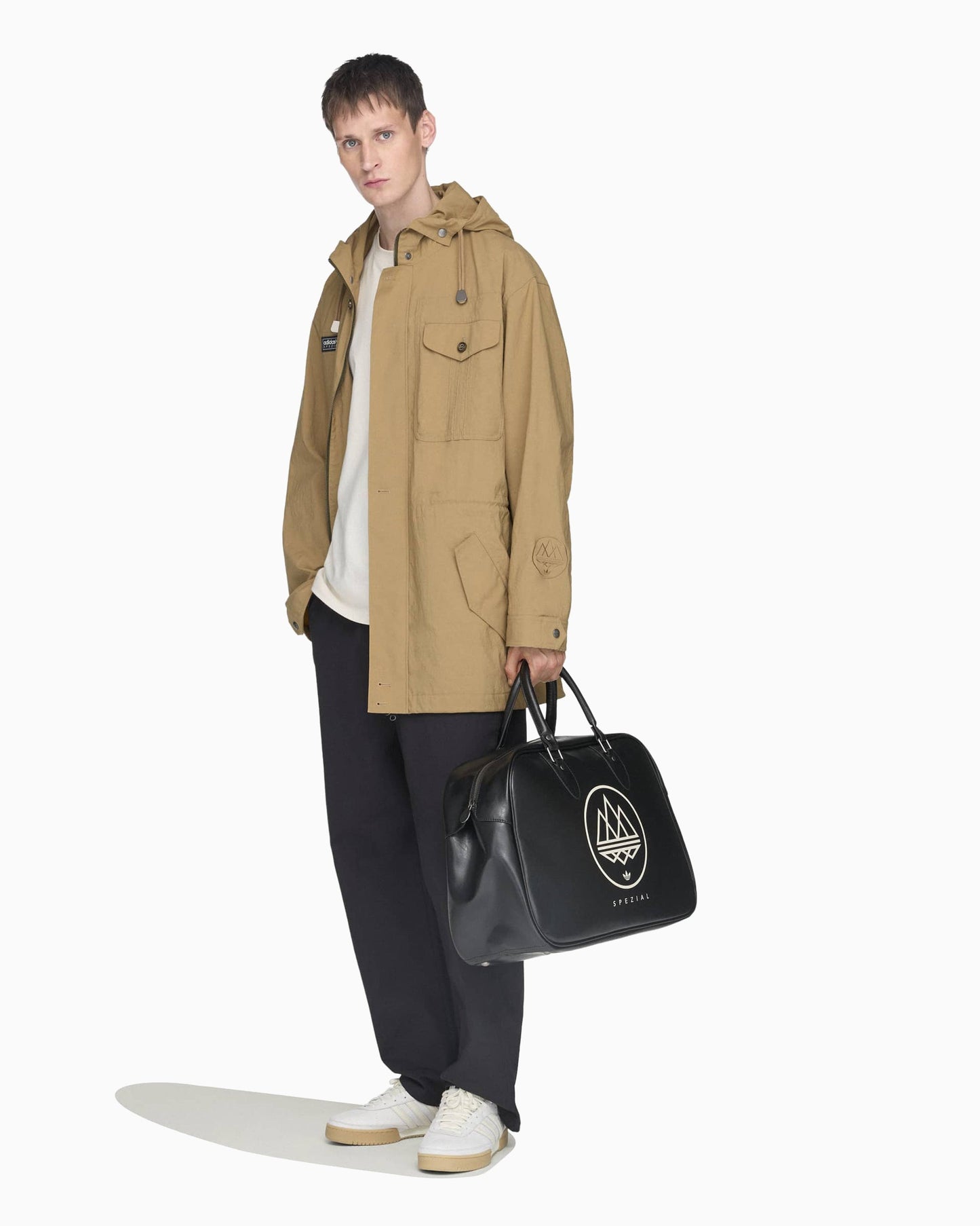 Chaqueta ligera con logo adidas Originals SPZL Parka Longridge para hombre