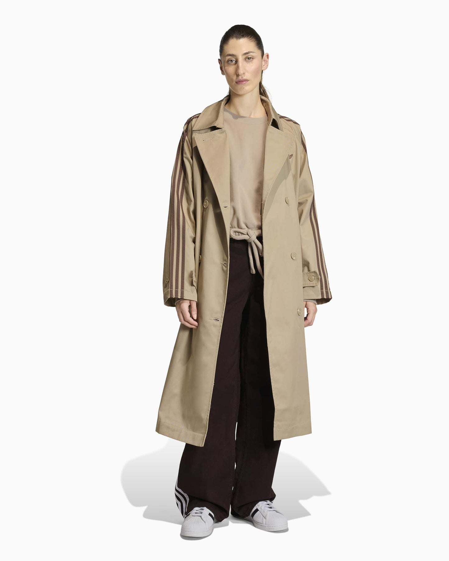 Chaqueta ligera con logo Relaxed adidas Originals Trench para mujer