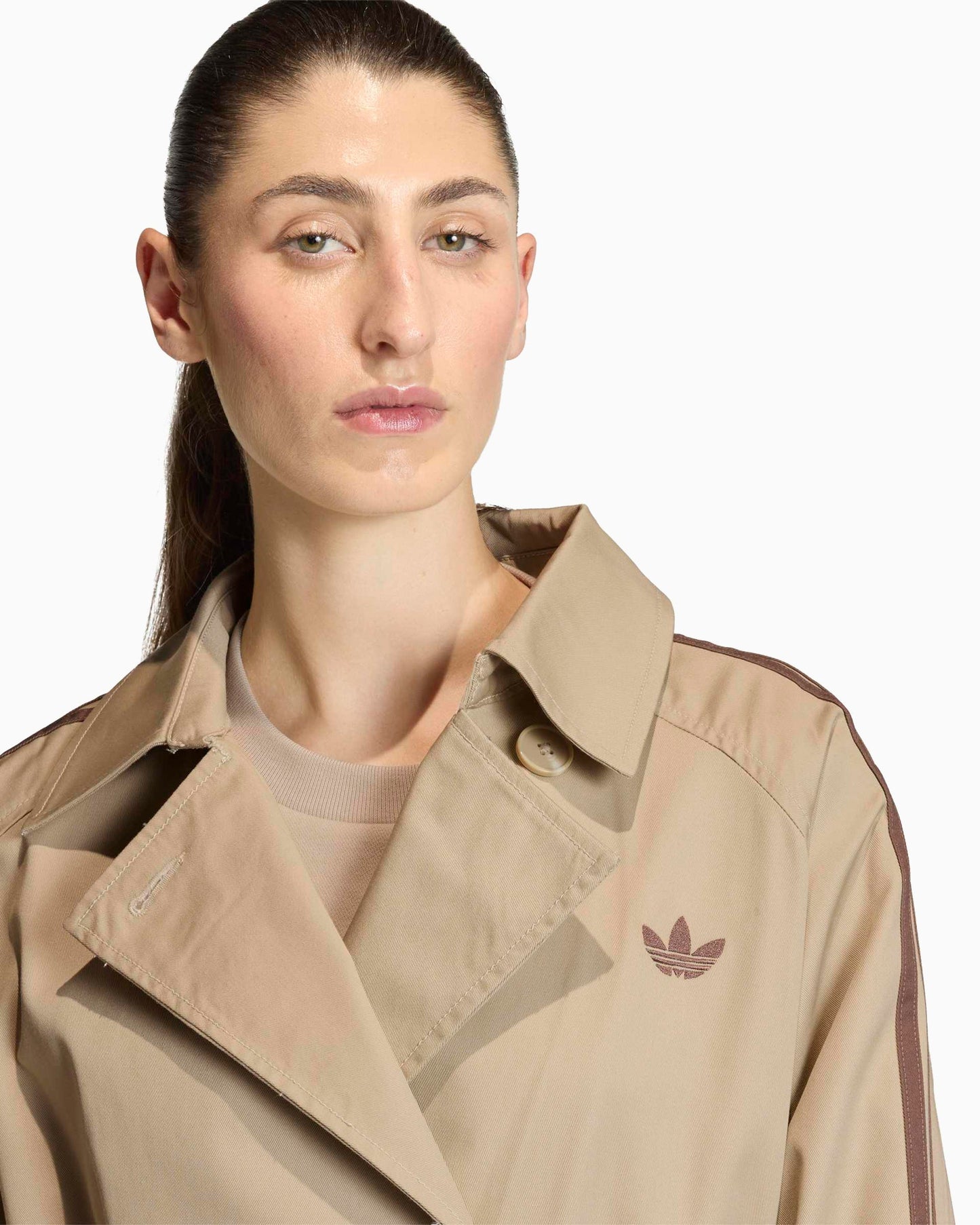 Chaqueta ligera con logo Relaxed adidas Originals Trench para mujer