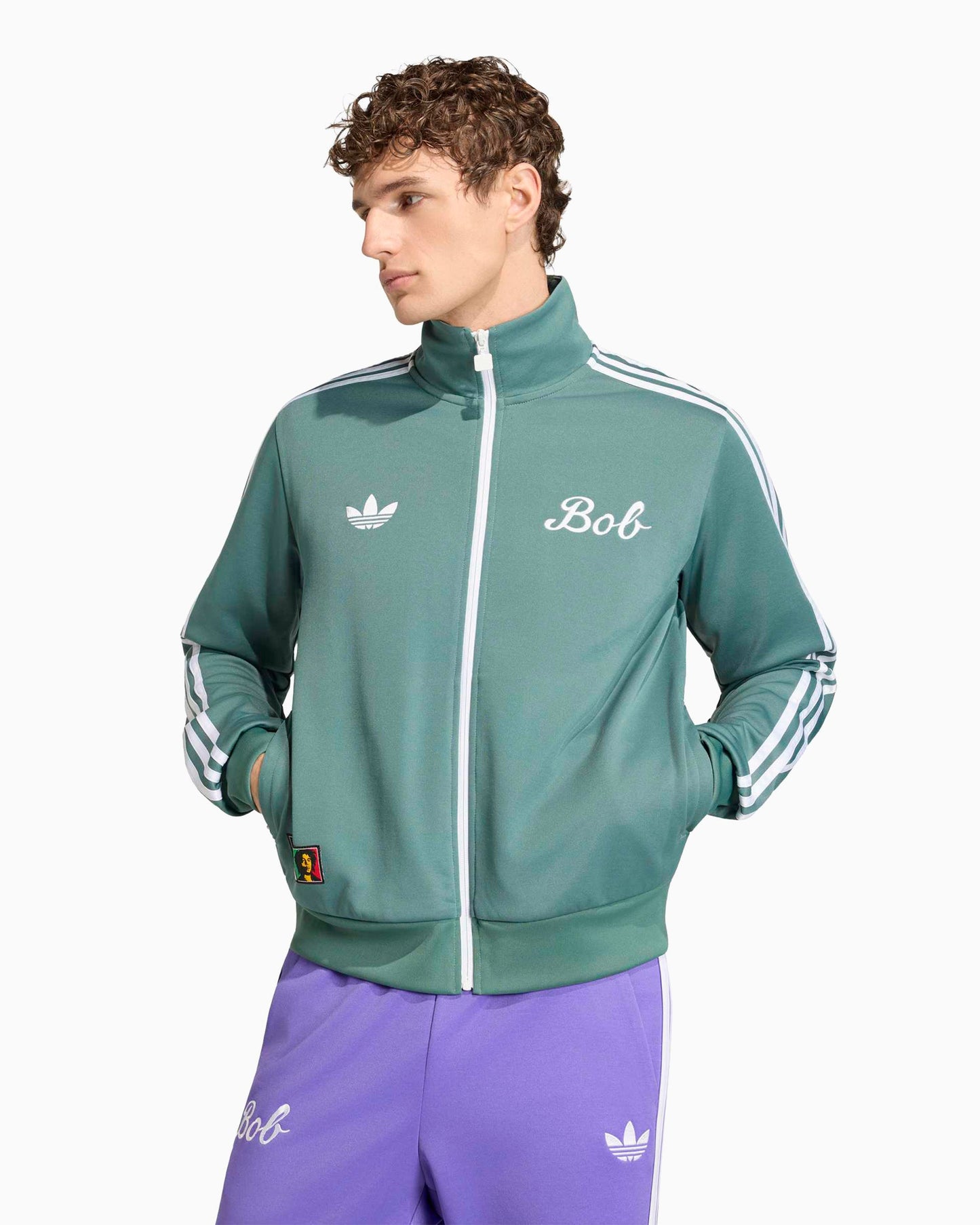 Chaqueta de chandal con gráfico adidas Originals x Bob Marley OG para hombre