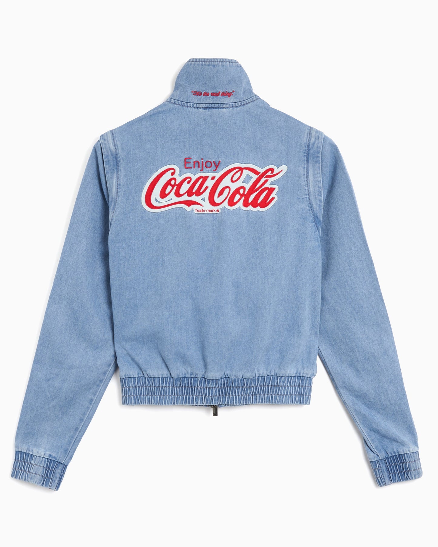 Chaqueta de chandal con logo Slim Desmontable adidas Originals x Coca-Cola Firebird Denim para mujer