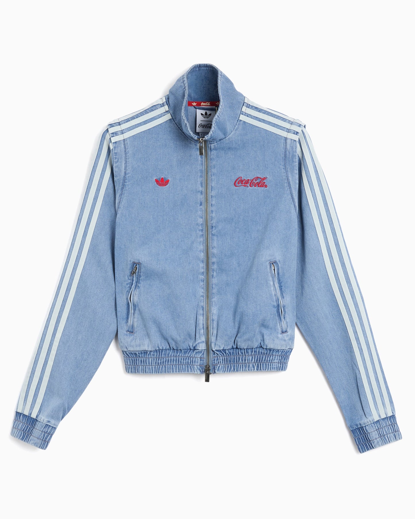 Chaqueta de chandal con logo Slim Desmontable adidas Originals x Coca-Cola Firebird Denim para mujer