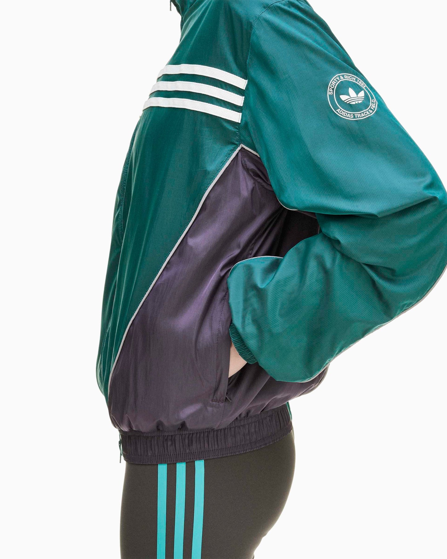 Cortavientos adidas Originals x Sporty & Rich para mujer