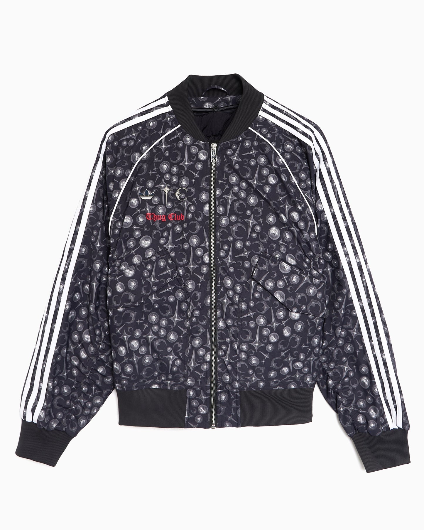 Chaqueta de chandal con gráfico Relaxed adidas Originals x Thug Club Superstar para hombre