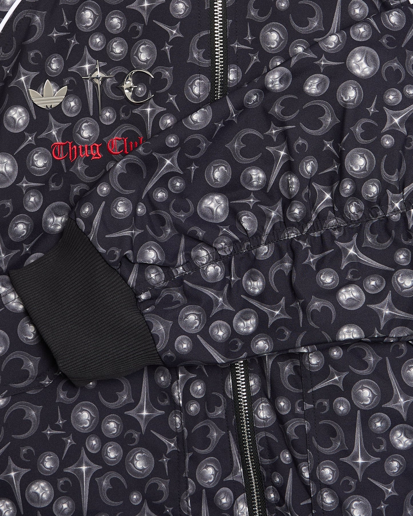 Chaqueta de chandal con gráfico Relaxed adidas Originals x Thug Club Superstar para hombre