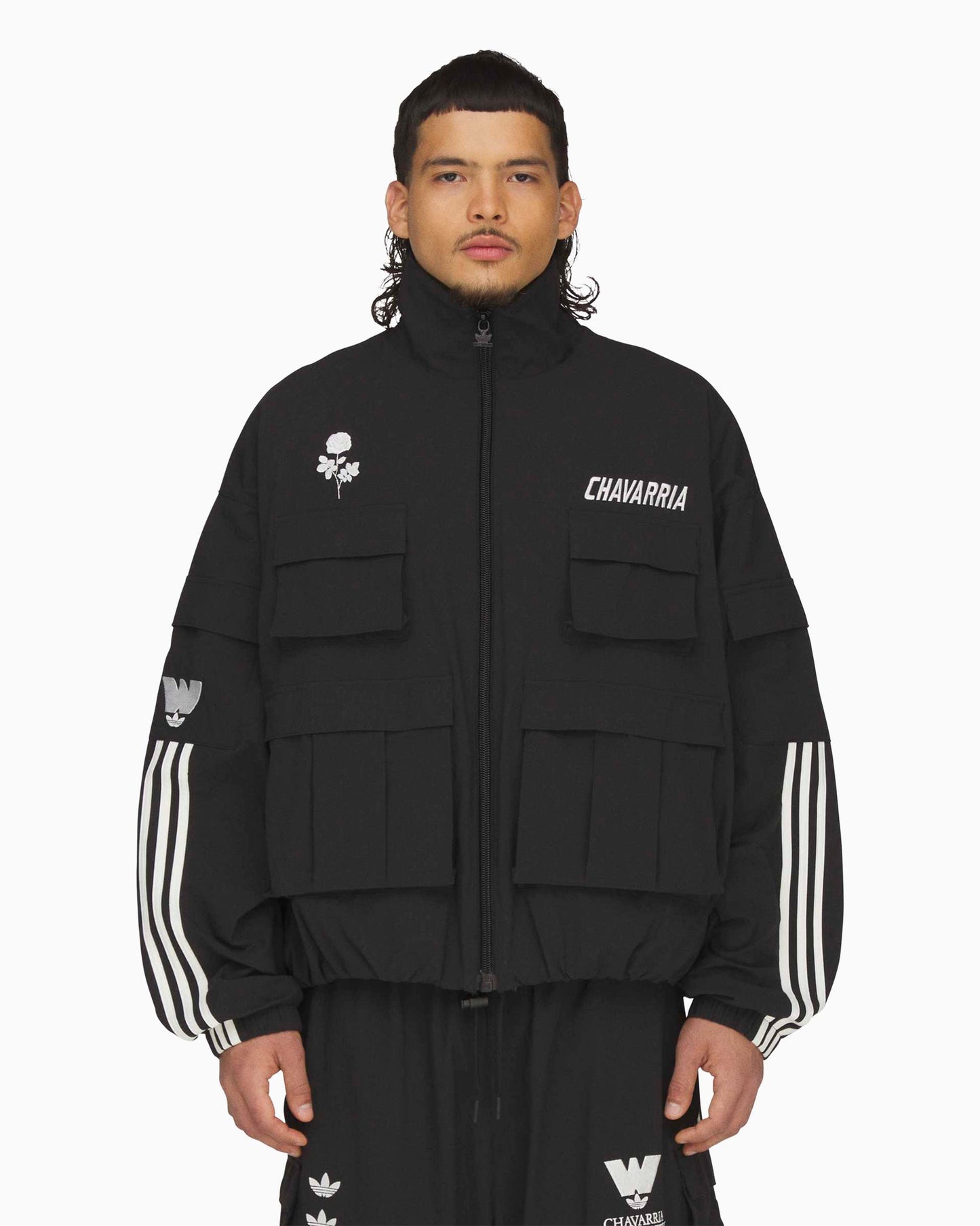 Chaqueta de chandal con logo Relaxed adidas Originals x Willy Chavarria Cargo para hombre