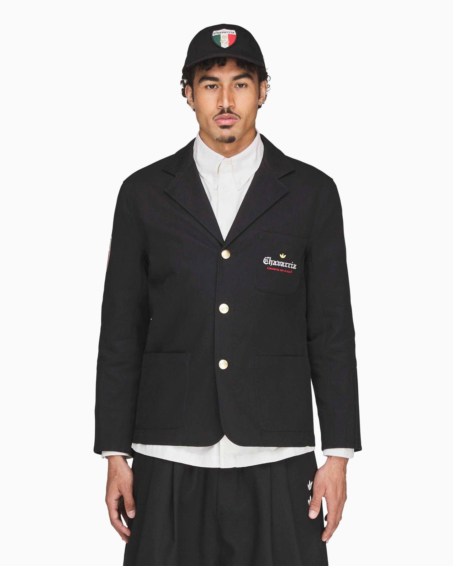 Blazer con logo adidas Originals x Willy Chavarria Players para hombre