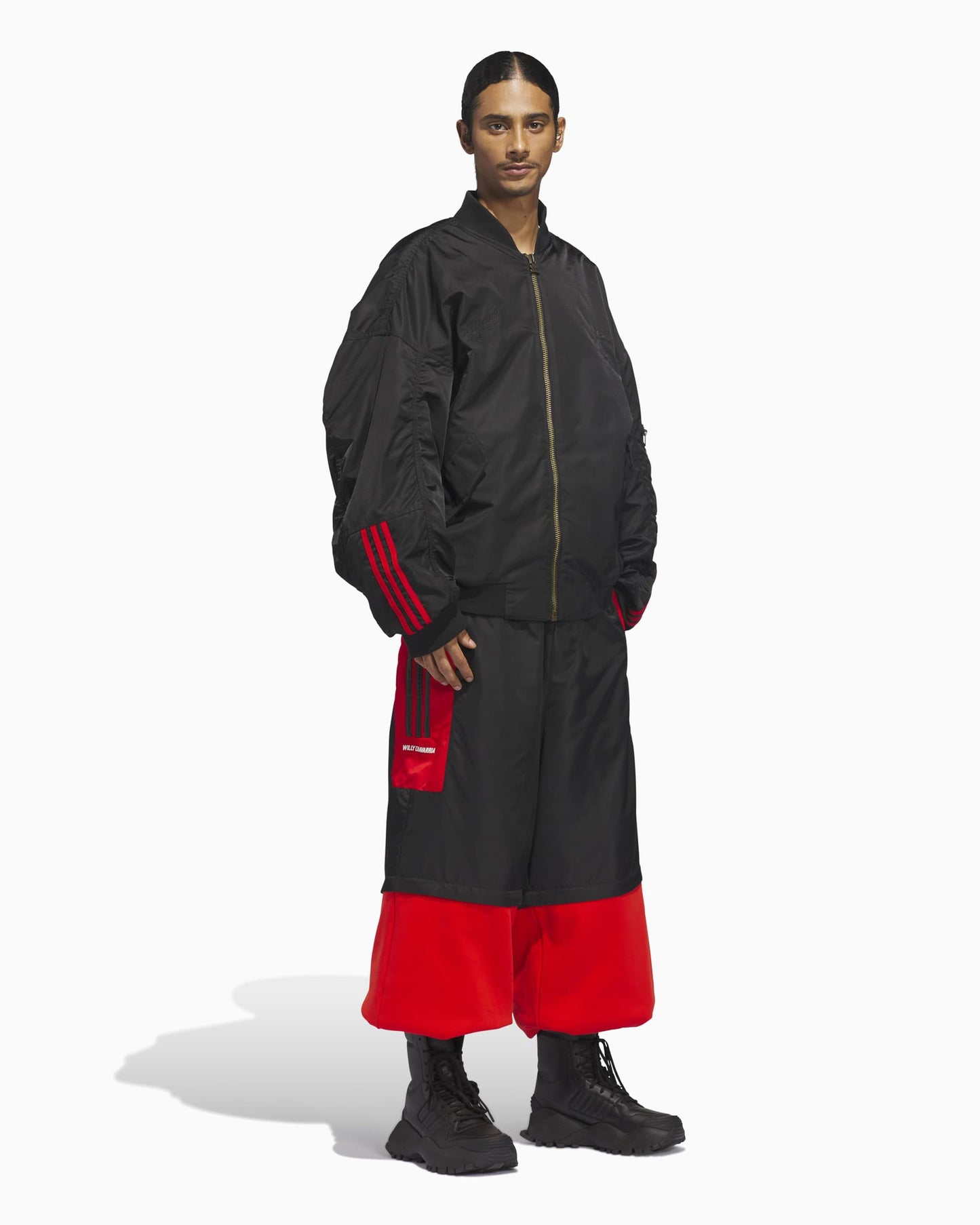 Bomber Relaxed adidas Originals x Willy Chavarria Satin para hombre