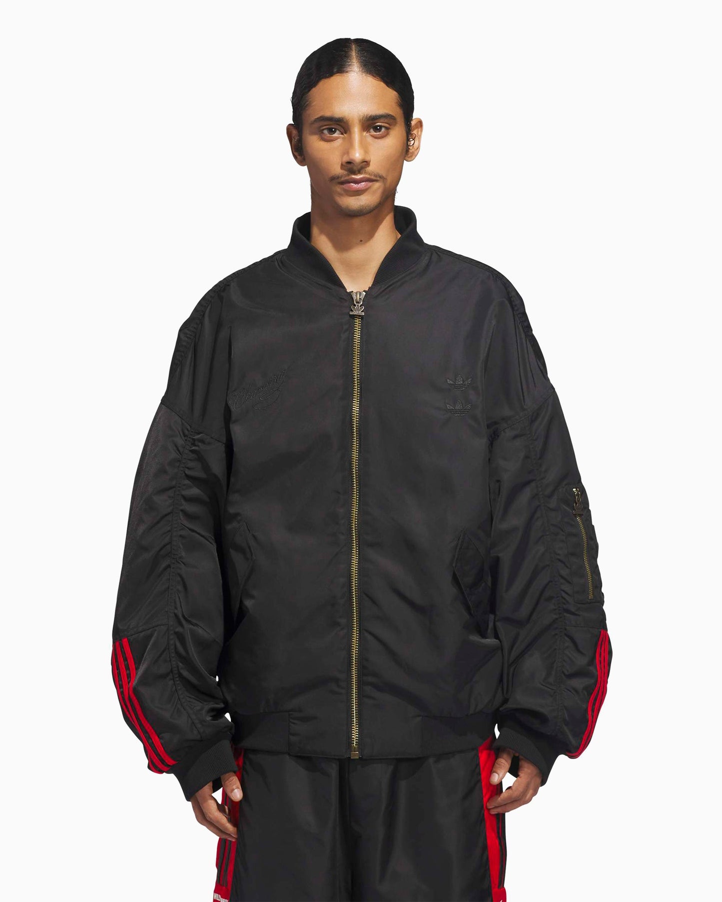 Bomber Relaxed adidas Originals x Willy Chavarria Satin para hombre
