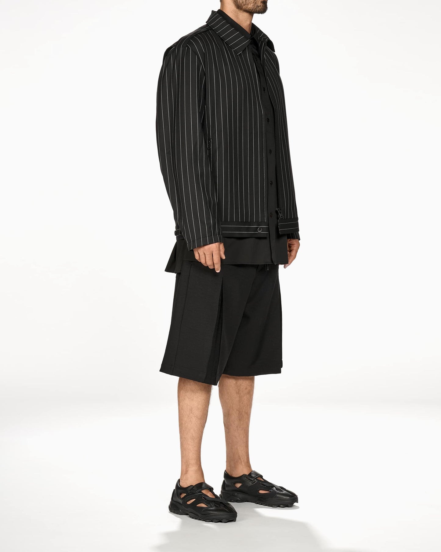 Chaqueta ligera de rayas Relaxed adidas Y-3 Refined Wool UT para hombre