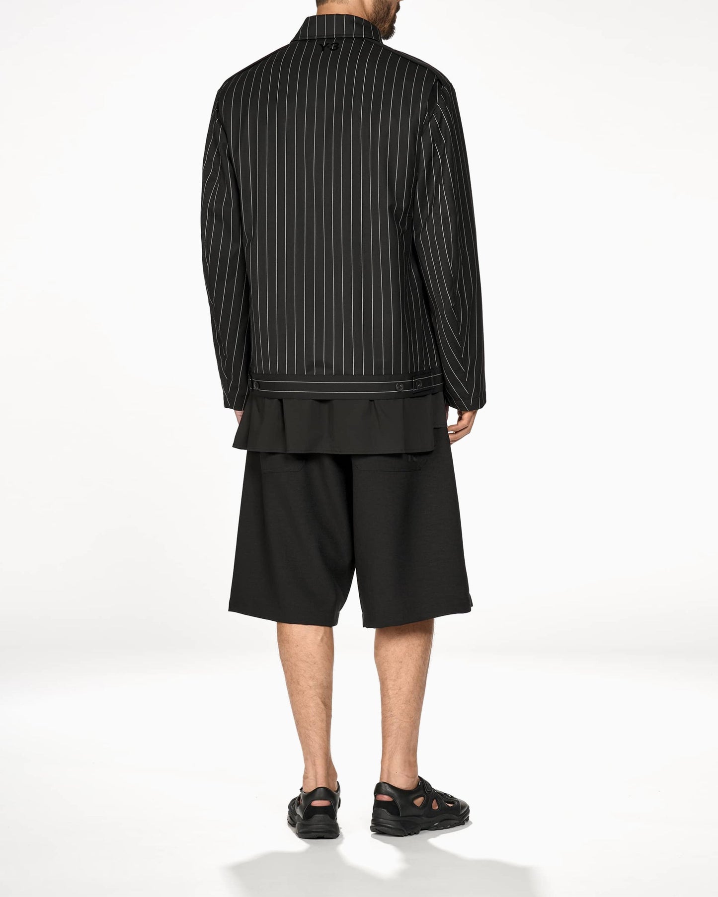 Chaqueta ligera de rayas Relaxed adidas Y-3 Refined Wool UT para hombre