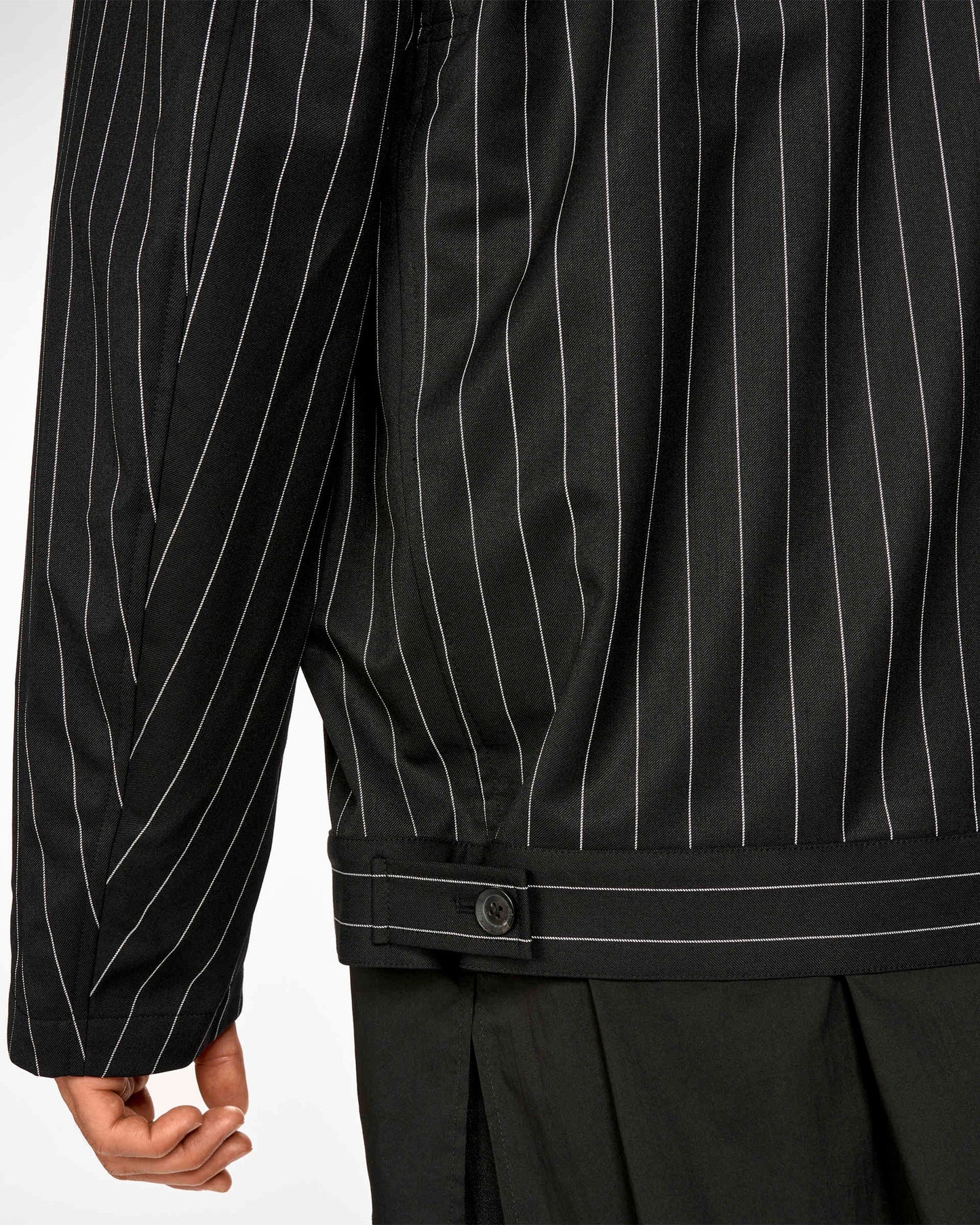 Chaqueta ligera de rayas Relaxed adidas Y-3 Refined Wool UT para hombre