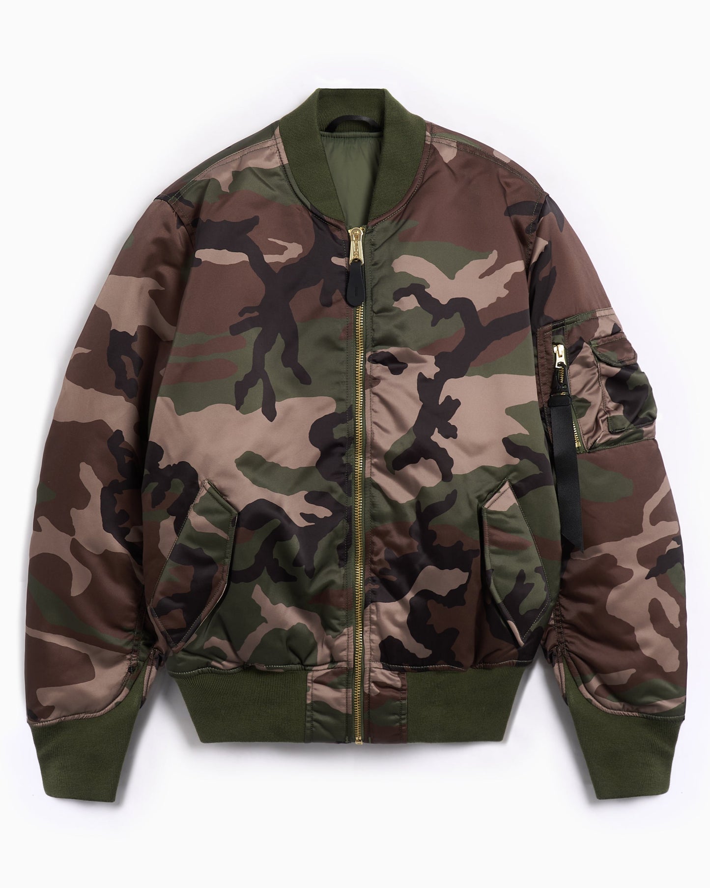 Bomber Alpha Industries MA-1 Base Flight Camo para hombre
