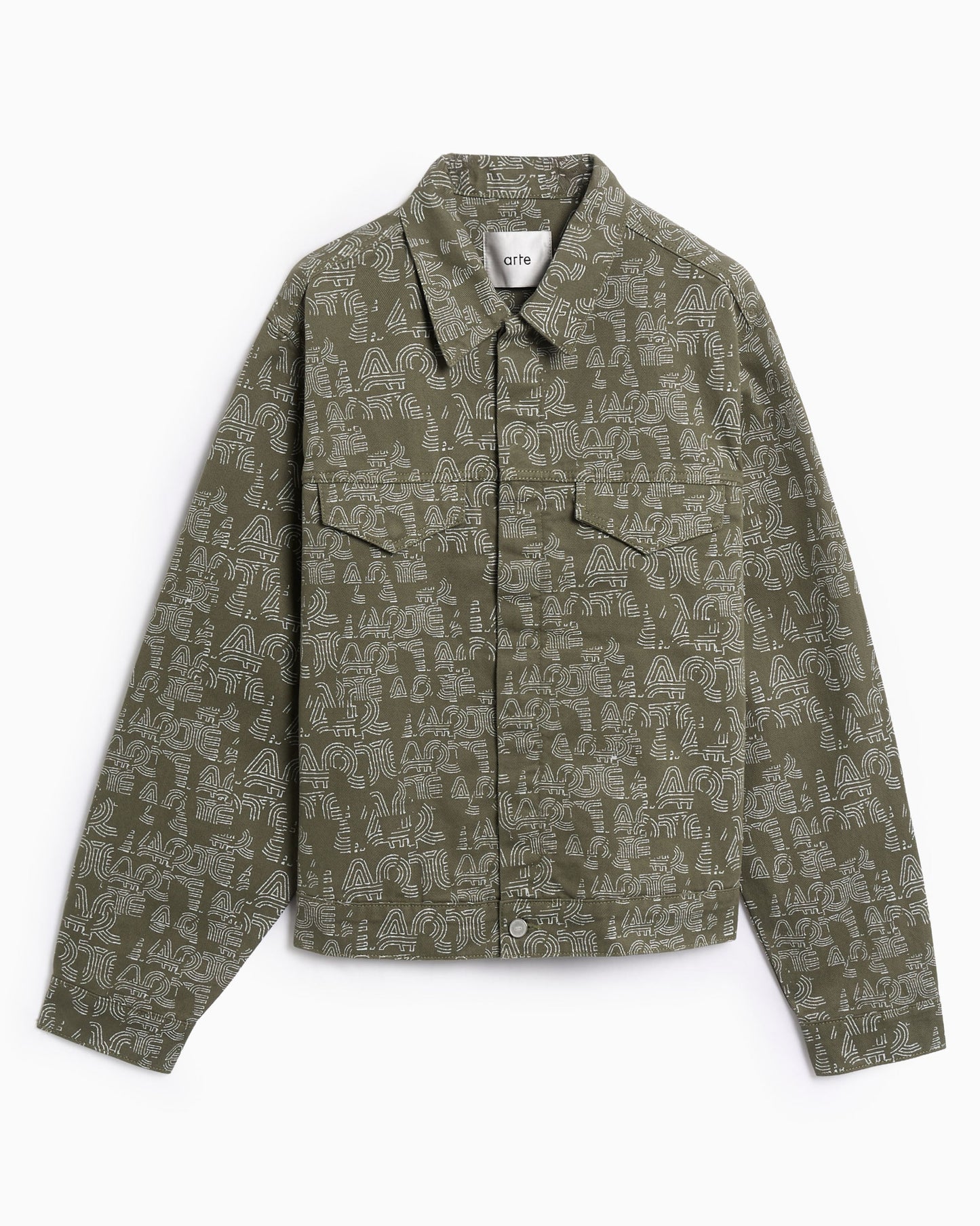 Chaqueta vaquera con gráfico Arte Antwerp Allover para hombre