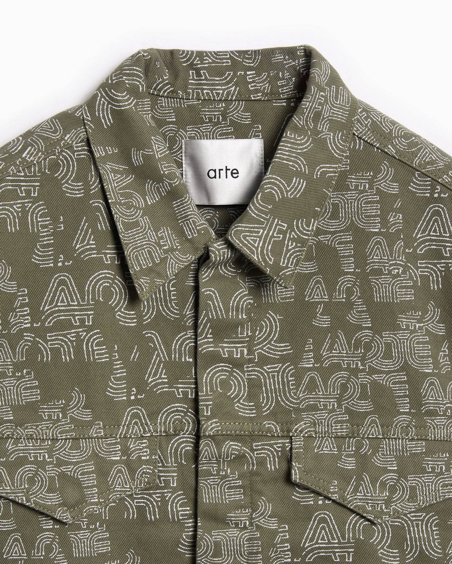 Chaqueta vaquera con gráfico Arte Antwerp Allover para hombre