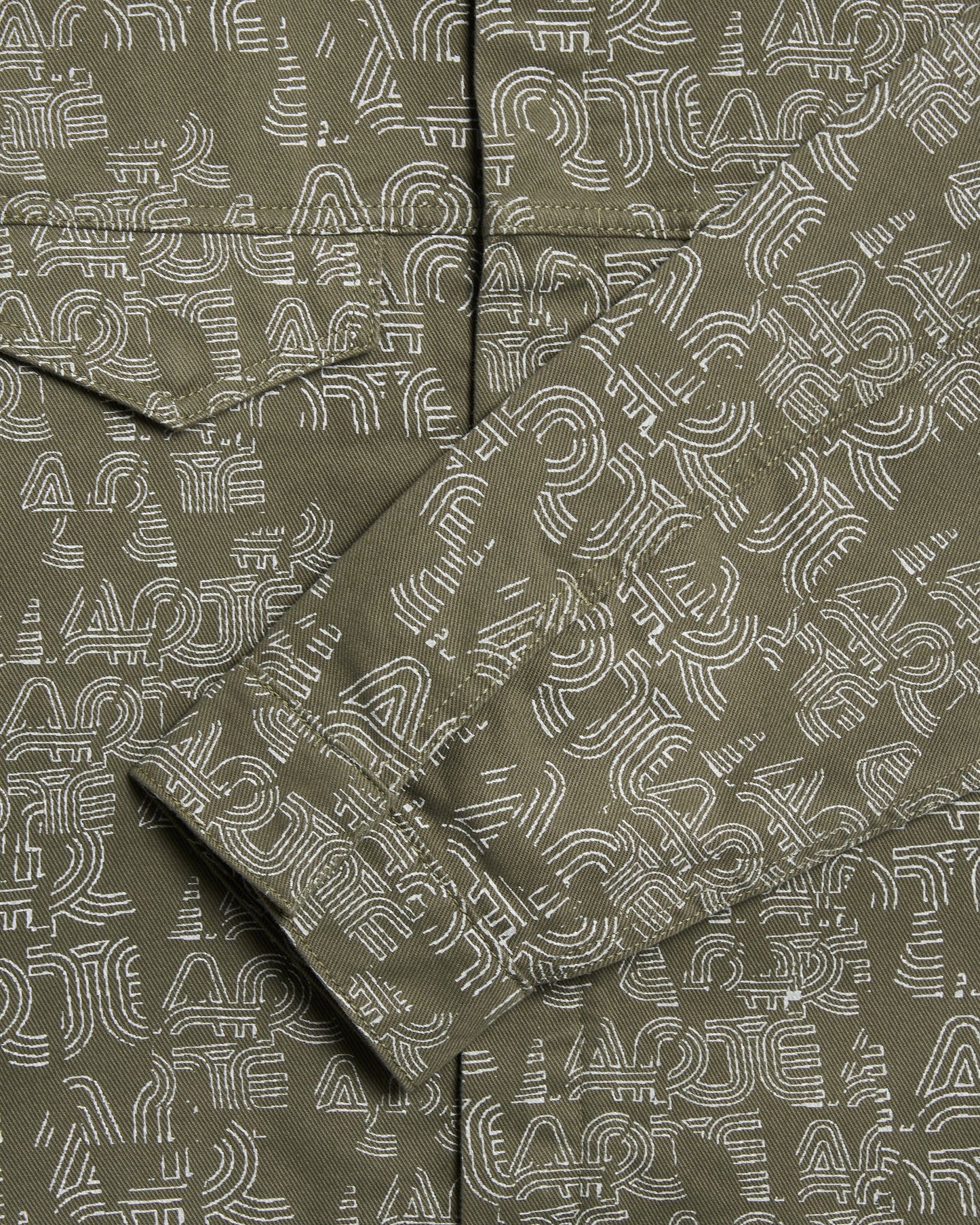 Chaqueta vaquera con gráfico Arte Antwerp Allover para hombre