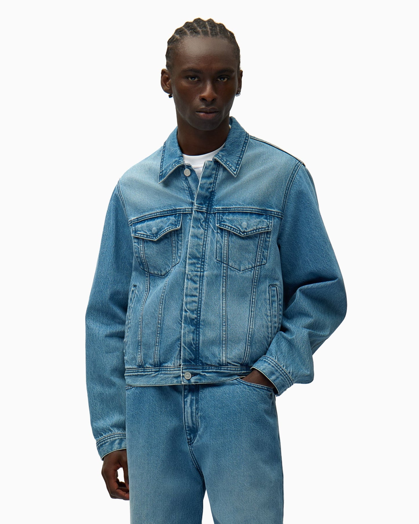 Chaqueta vaquera Arte Antwerp Circle Logo para hombre
