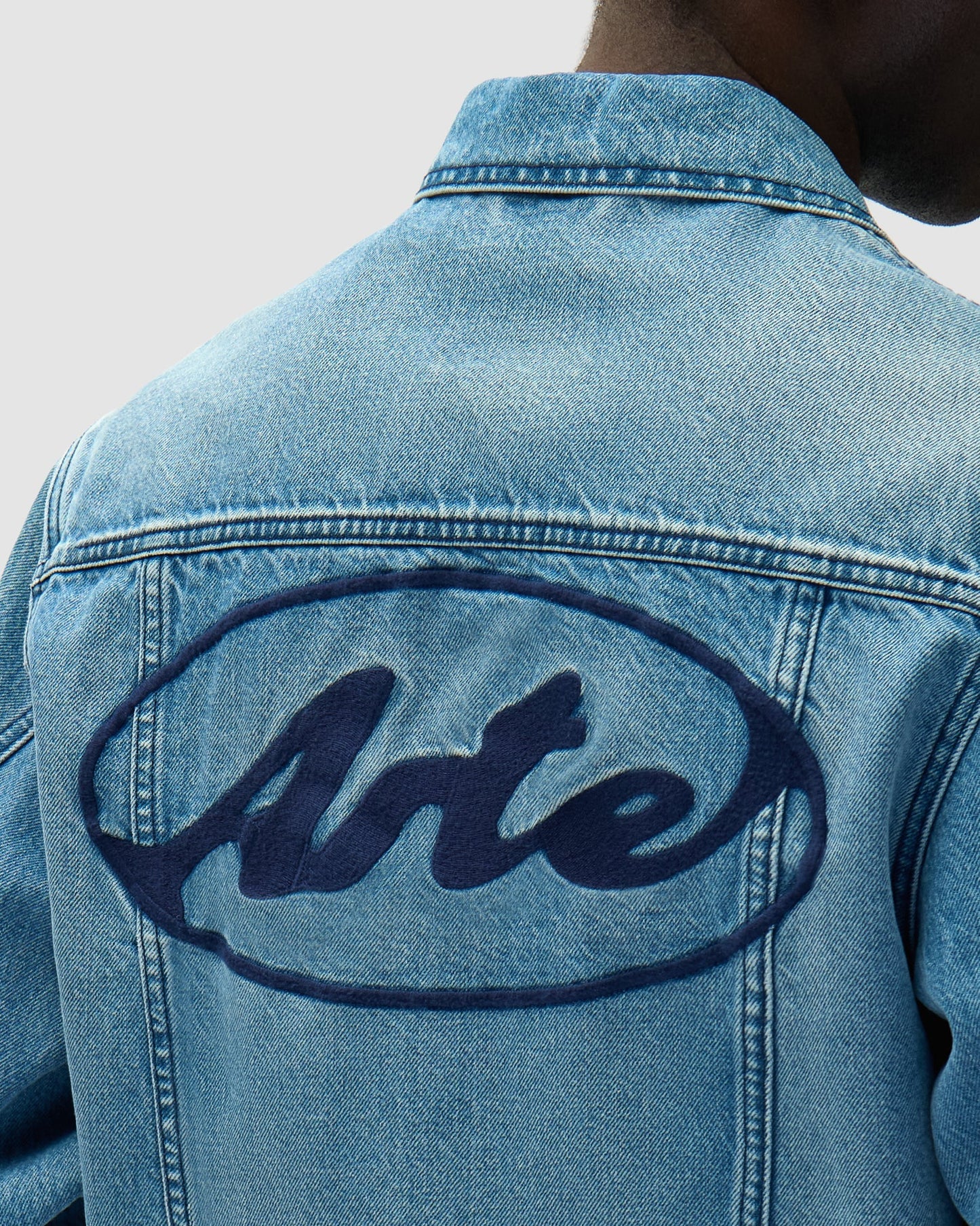 Chaqueta vaquera Arte Antwerp Circle Logo para hombre
