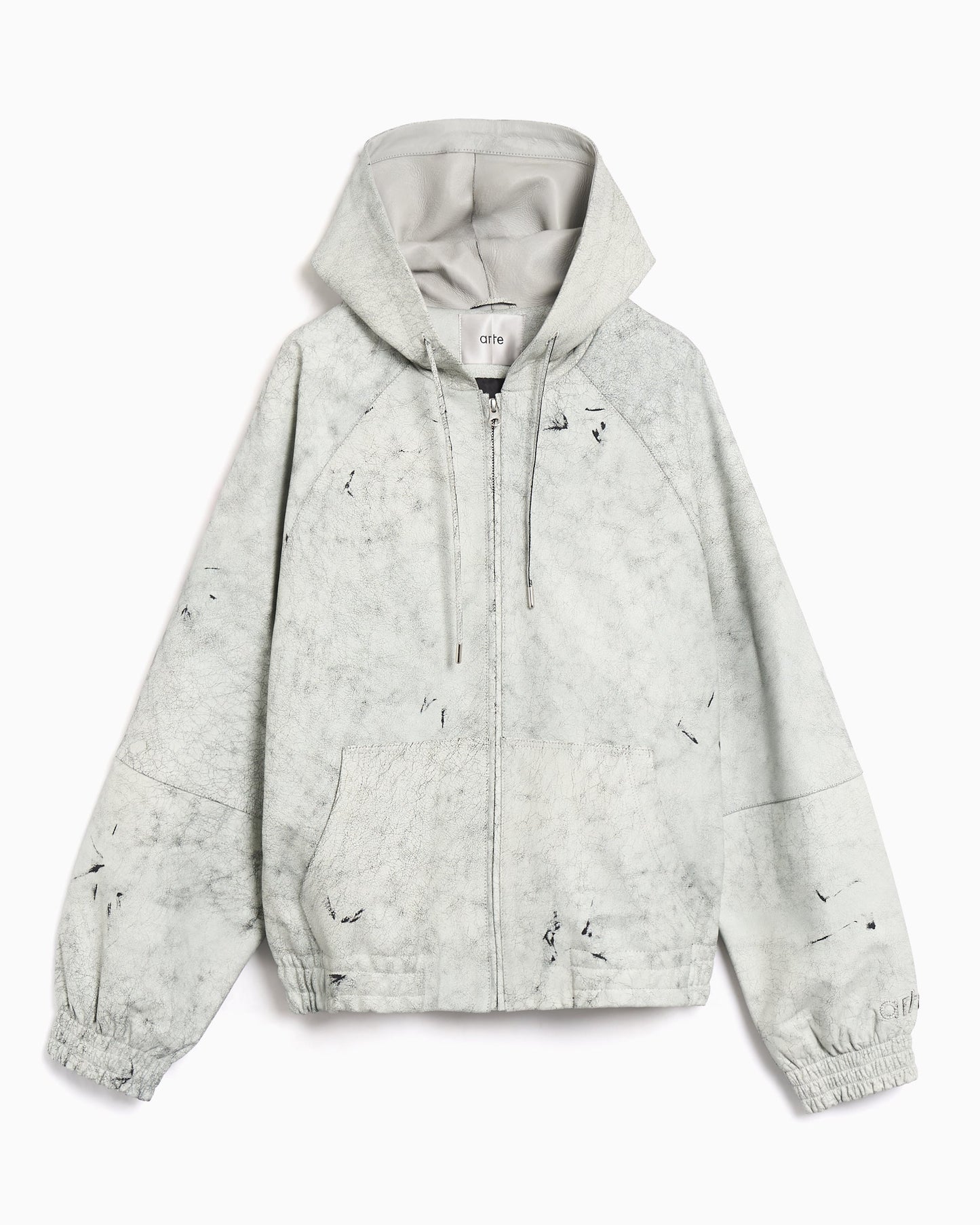 Chaqueta de cuero Relaxed Arte Antwerp Cracked para hombre
