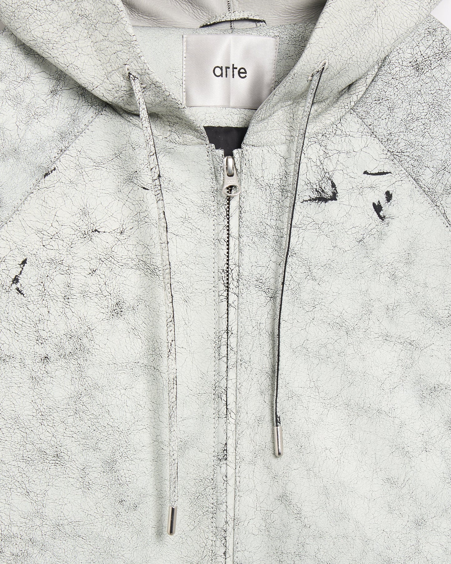 Chaqueta de cuero Relaxed Arte Antwerp Cracked para hombre