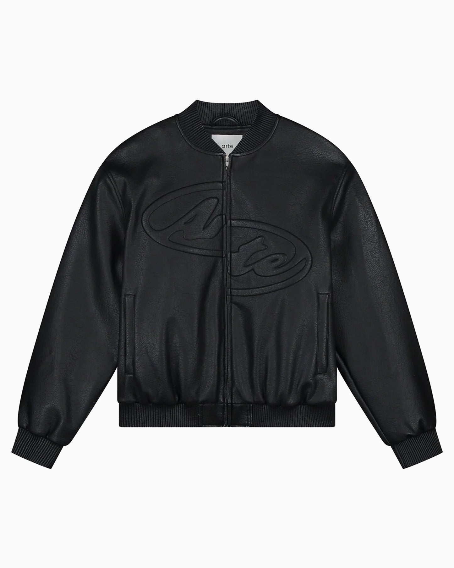 Chaqueta de cuero Arte Antwerp Half Logo para hombre