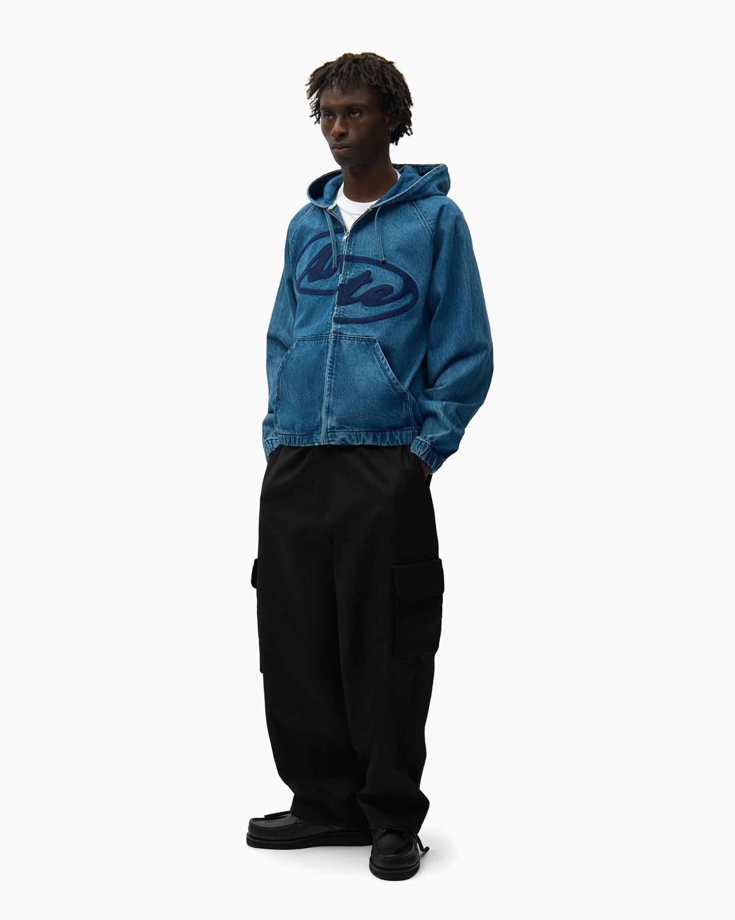 Chaqueta vaquera Con capucha Arte Antwerp Split Logo para hombre